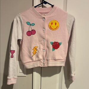 No Comment Brand Varsity Jacket with Fun Patches